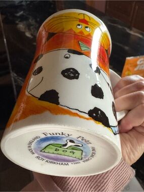 Funky Petz Dog Ceramic Mug - Colorful Cartoon Design